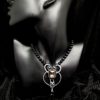 Collier noir et argent avec perles en onyx - Solal Bijoux