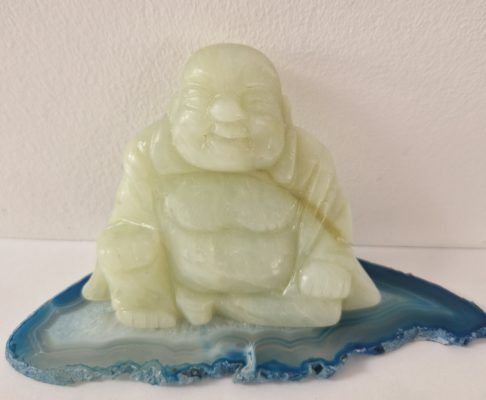 Bouddha en pierre de Jade - Collection Dosha